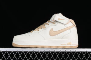Nike Air Force 1 Mid Cream Colorway Air Force 1 Mid Top Casual Skate Shoes PA0920-808