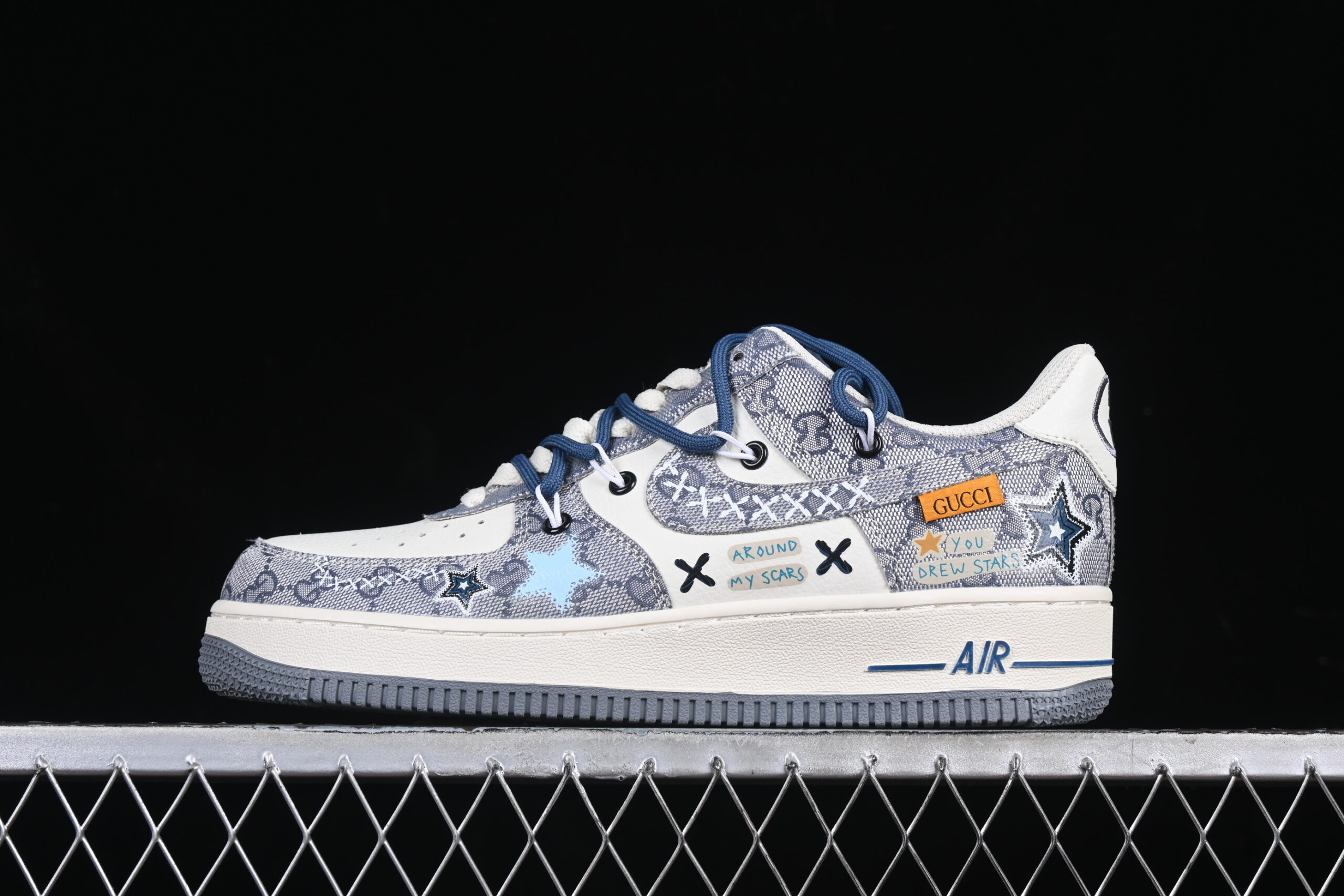 Nike Air Force 1'07 Low "Blue Star" Blue Air Force 1 Low Top Casual Sports Casual Skate Shoes BD0077-222