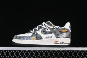 Nike Air Force 1'07 Low "Hip hop Gucci Style" Air Force 1 Low Top Casual Skate Shoes BD0077-555