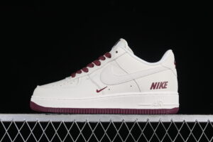 Nike Air Force 1'07 Low "NIKE" Series White Red Classic Air Force 1 Low Top Casual Skate Shoes TV2306-258