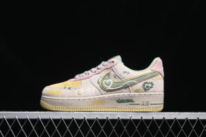 Nike Air Force 1'07 Low "Peach trees" Limited Air Force 1 Low Top Fall Winter Casual Skate Shoes Custom CD1212-777