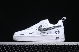 Nike Air Force 1'07 Low "Smiley Face" Nike Air Force 1 Low Top Casual Sports Skate Shoes FB8971-020