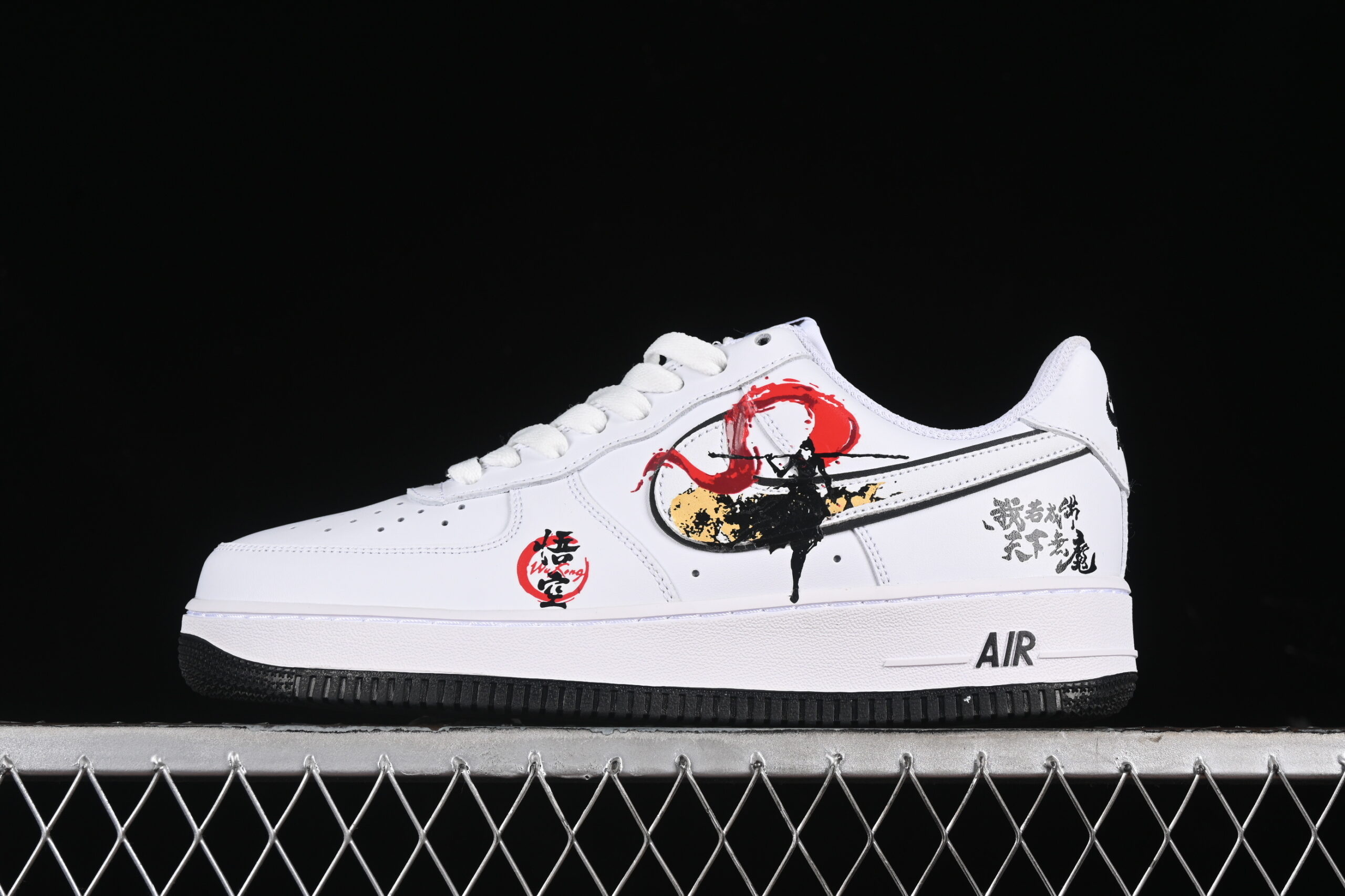 Nike Air Force 1'07 Low "Wu Kong" Black Air Force 1 Low Top Casual Skate Shoes DV0788-301