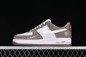 Nike Air Force 1'07 Low Bape Collaboration Brown White Air Force 1 Low Top Casual Skate Shoes KK1988-035