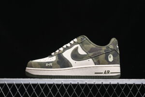 Nike Air Force 1'07 Low Bape Collaboration - Air Force 1 Low Top Casual Skate Shoes CH6336-509