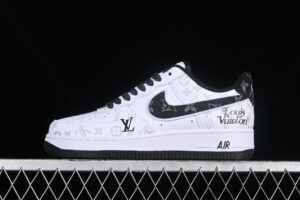 Nike Air Force 1'07 Low LV Collaboration - Black Air Force 1 Low Top Casual Skate Shoes CV0670-700