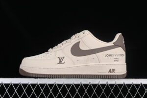 Nike Air Force 1'07 Low LV Collaboration - Cream Brown Air Force 1 Low Top Casual Skate Shoes XB8228-835