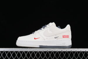 Nike Air Force 1'07 Low LV Collaboration - White Grey Air Force 1 Low Top Casual Skate Shoes XZ6188-005