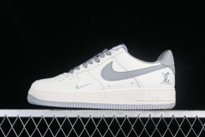 Nike Air Force 1'07 Low LV Collaboration - Cream Grey Star Pattern Air Force 1 Low Top Casual Skate Shoes Glitter Nike6369-568