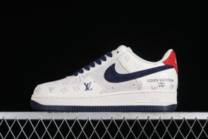 Nike Air Force 1'07 Low LV Collaboration - Cream White Blue Air Force 1 Low Top Casual Shoes CV1724-111