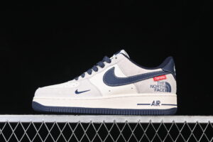 Nike Air Force 1'07 Low Supreme Collaboration - Blue Air Force 1 Low Top Casual Skate Shoes XZ6188-118
