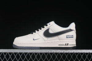 Nike Air Force 1'07 Low Supreme Collaboration Cream White Air Force 1 Low Top Casual Skate Shoes XZ6188-362