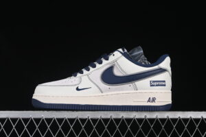 Nike Air Force 1'07 Low Supreme Collaboration Blue Air Force 1 Low Top Casual Skate Shoes XZ6188-019