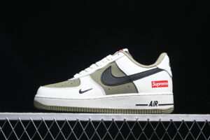 Nike Air Force 1'07 Low Supreme Collaboration - Cream Green Air Force 1 Low Top Casual Skate Shoes CH6336-508