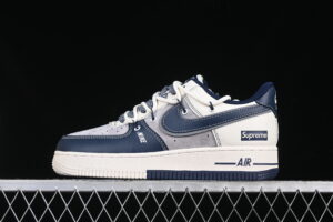 Nike Air Force 1'07 Low Sup Collaboration Cream Blue Air Force 1 Low Top Casual Skate Shoes DM6688-018