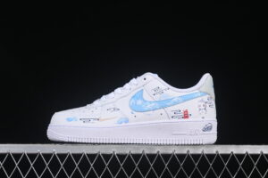 Nike Air Force 1'07 Low Air Force 1 Low Top Casual Skate Shoes Graffiti Hand Painted HF0022-010