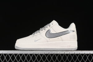 Nike Air Force 1'07 Low Cream Grey Star Pattern Air Force 1 Low Top Casual Skate Shoes Glitter CU1836-963