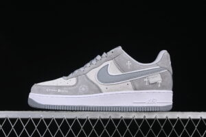 Nike Air Force 1'07 Low Collaboration Grey Air Force 1 Low Top Casual Skate Shoes Chrome Hearts FZ0188-032