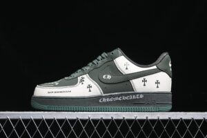 Nike Air Force 1'07 Low Collaboration - Cream White Green Air Force 1 Low Top Casual Skate Shoes Chrome Hearts KK1988-029