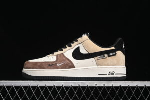 Nike Air Force 1'07 Low Collaboration - Black Brown Air Force 1 Low Top Casual Skate Shoes KK1988-018