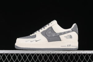 Nike Air Force 1'07 Low Collaboration - Cream Grey Air Force 1 Low Top Casual Skate Shoes KK1988-011