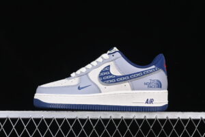 Nike Air Force 1'07 Low Collaboration CDG Blue Air Force 1 Low Top Casual Skate Shoes Double Swoosh DM6688-019