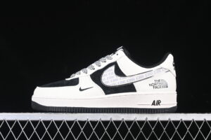 Nike Air Force 1'07 Low Collaboration CDG Black White Air Force 1 Low Top Casual Skate Shoes BB7518-013