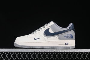 Nike Air Force 1'07 Low Collaboration Grey Blue Air Force 1 Low Top Casual Skate Shoes Double Swoosh XS1958-520