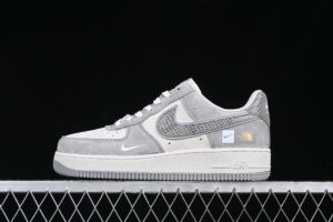Nike Air Force 1'07 Low Collaboration Grey Air Force 1 Low Top Casual Skate Shoes DF0188-027