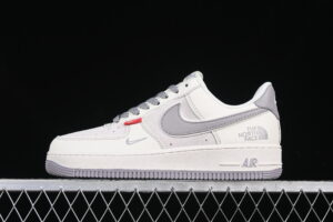Nike Air Force 1'07 Low Collaboration Cream Grey Red Air Force 1 Low Top Casual Skate Shoes BB7518-009