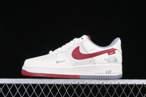 Nike Air Force 1'07 Low Collaboration Cream Red Air Force 1 Low Top Casual Skate Shoes DM6688-047