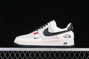 Nike Air Force 1'07 Low Collaboration Cream Black Red Air Force 1 Low Top Casual Skate Shoes BB7518-010