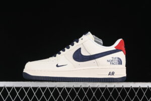 Nike Air Force 1'07 Low Collaboration - Cream White Blue Red Air Force 1 Low Top Casual Skate Shoes XZ6188-016