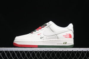 Nike Air Force 1'07 Low Collaboration - Cream Red Green Air Force 1 Low Top Casual Skate Shoes XZ6188-011