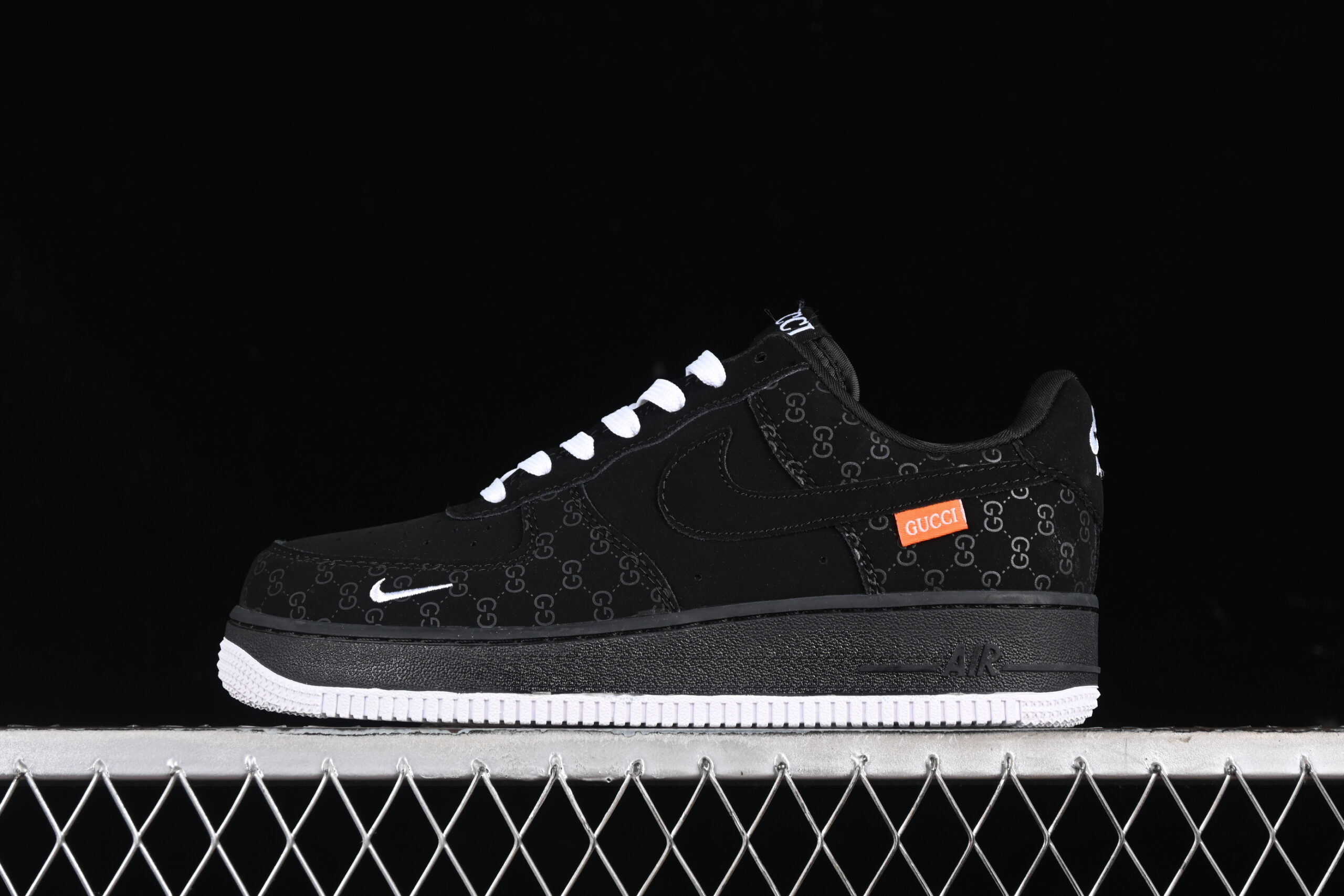 Nike Air Force 1'07 Low Collaboration - Black Air Force 1 Low Top Casual Skate Shoes KK1988-007