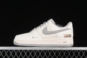 Nike Air Force 1'07 Low Collaboration - Cream Grey Air Force 1 Low Top Casual Skate Shoes XZ3398-688
