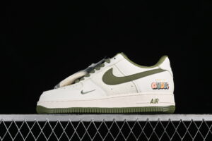 Nike Air Force 1'07 Low Collaboration - Cream Green Air Force 1 Low Top Casual Skate Shoes XZ3398-588