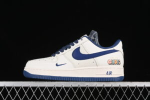 Nike Air Force 1'07 Low Collaboration - Cream Blue Air Force 1 Low Top Casual Skate Shoes XZ3398-788