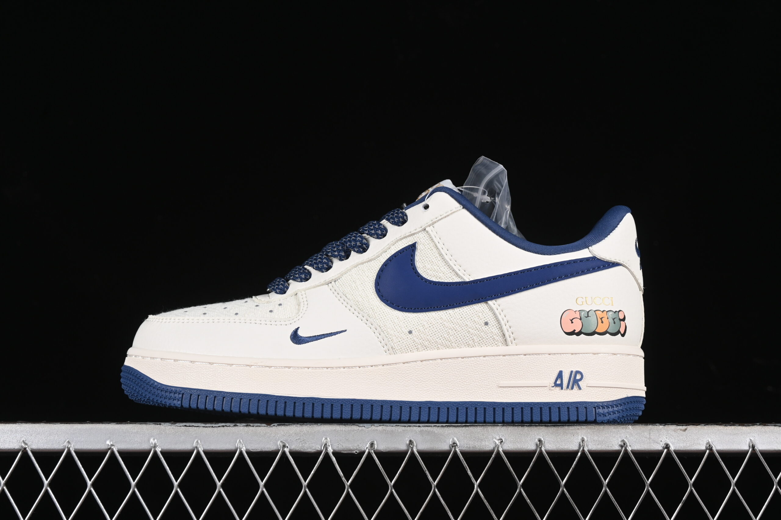 Nike Air Force 1'07 Low Collaboration - Cream Blue Air Force 1 Low Top Casual Skate Shoes XZ3398-788