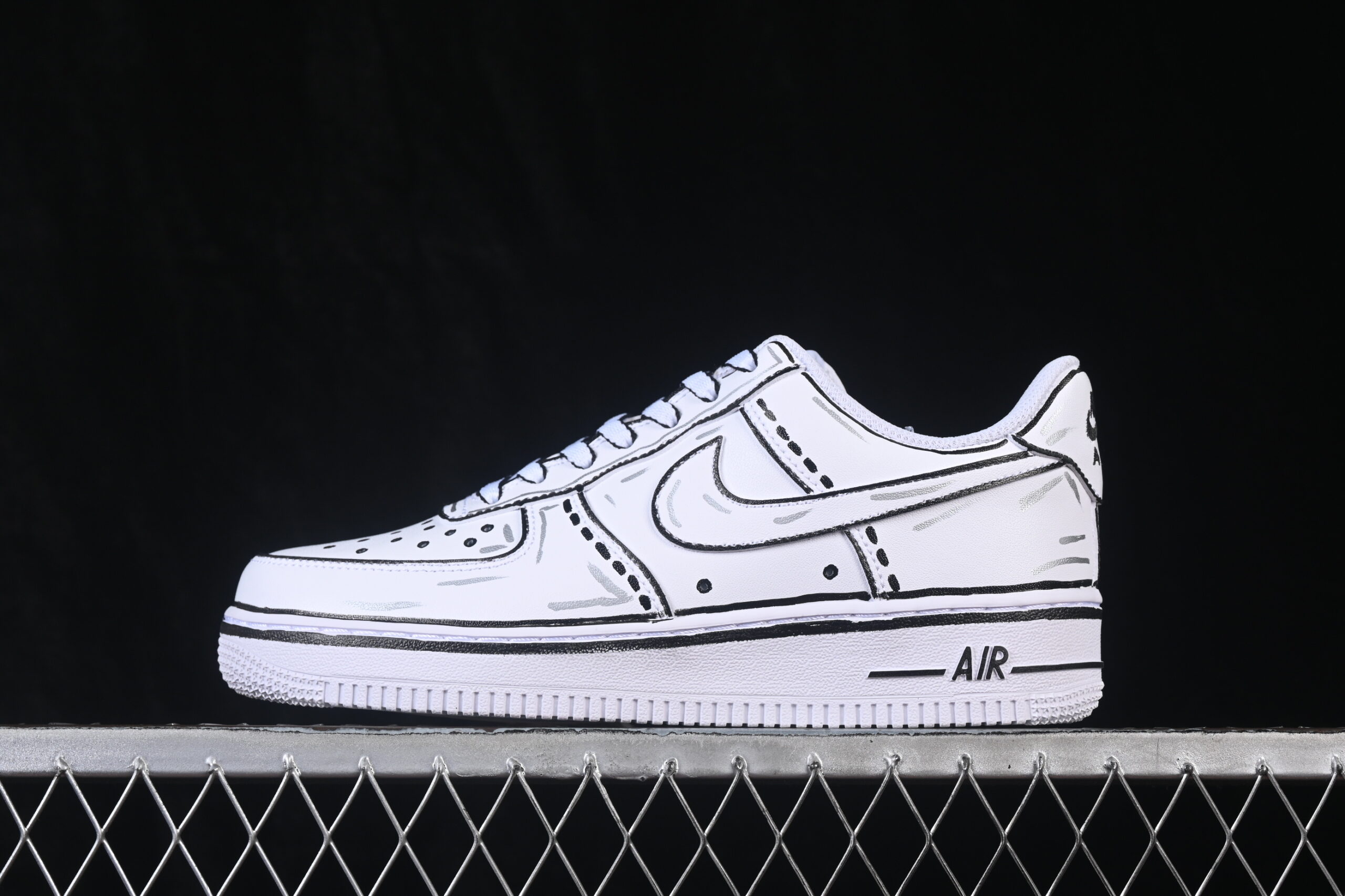 Nike Air Force 1'07 Low - Air Force 1 Low Top Casual Skate Shoes Custom Chinese Style Sakura DD8959-100