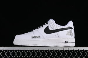 Nike Air Force 1'07 Low ID Air Force 1 Low Top Casual Skate Shoes Custom Graffiti AM0703-125