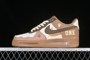 Nike Air Force 1'07 Low Wheat Air Force 1 Low Top Sports Casual Skate Shoes Custom Edition CJ9179-999