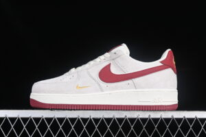 Nike Air Force 1'07 Low Red Suede Air Force 1 Low Top Casual Skate Shoes KK5626-220