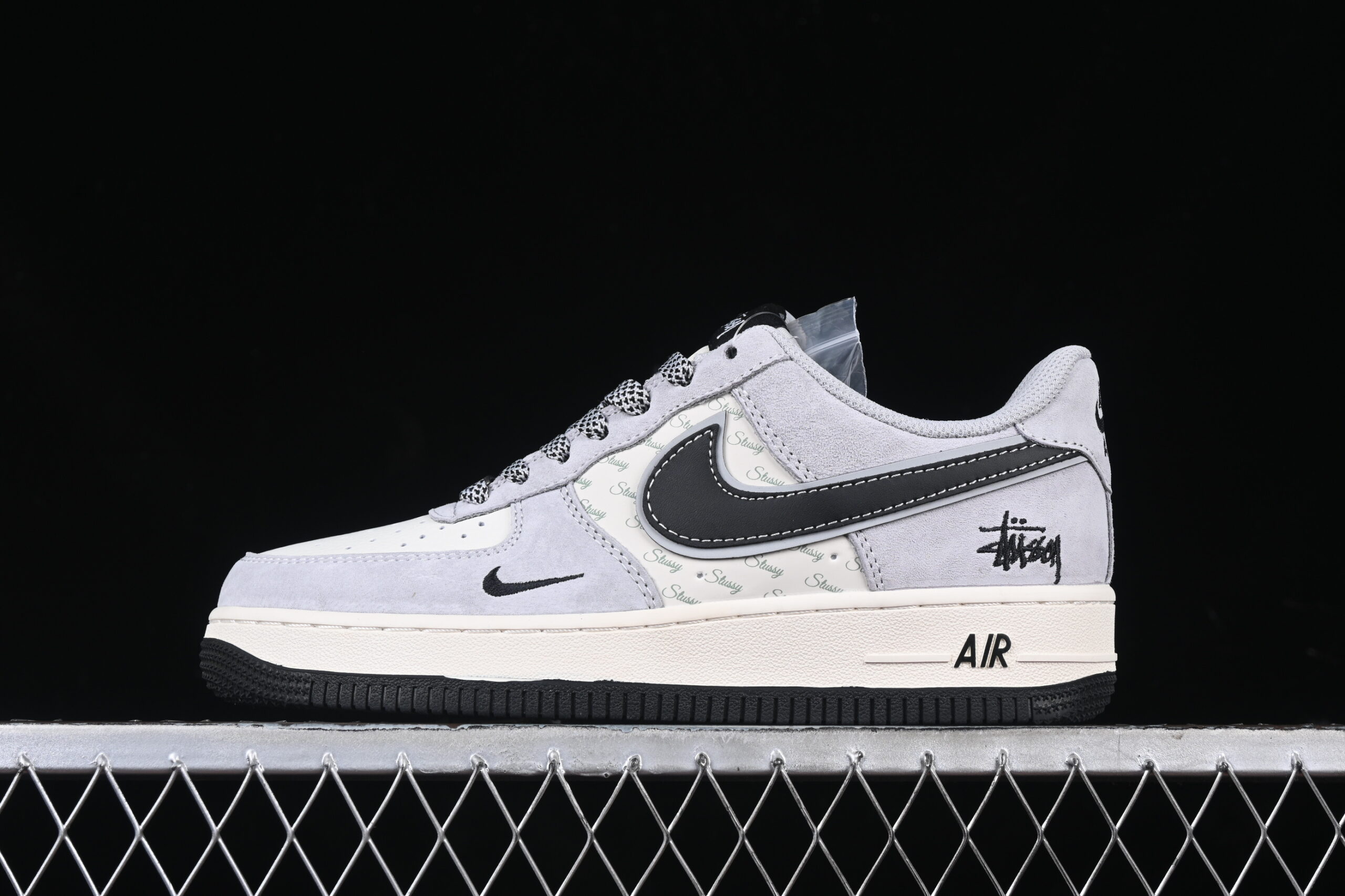 Nike Air Force 1'07 Low Collaboration Grey Black Air Force 1 Low Top Casual Skate Shoes XZ3318-099