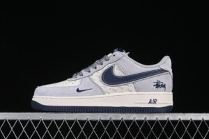 Nike Air Force 1'07 Low Collaboration Grey Blue Air Force 1 Low Top Casual Skate Shoes XZ3318-088
