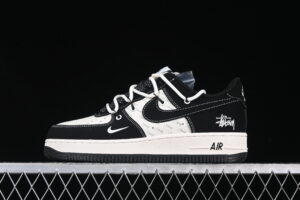 Nike Air Force 1'07 Low Collaboration Black White Air Force 1 Low Top Casual Skate Shoes SJ1198-108