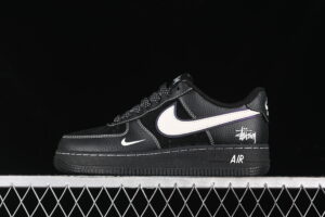 Nike Air Force 1'07 Low Collaboration - Black Air Force 1 Low Top Casual Skate Shoes XZ6188-969