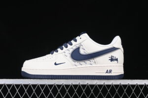 Nike Air Force 1'07 Low Collaboration - Blue Cream White Air Force 1 Low Top Casual Skate Shoes XZ3328-568