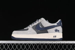 Nike Air Force 1'07 Low Collaboration - Grey Blue Air Force 1 Low Top Casual Skate Shoes SJ6698-005