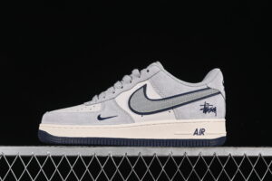 Nike Air Force 1'07 Low Collaboration - Grey Blue Air Force 1 Low Top Casual Skate Shoes XZ3318-028
